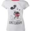 Disney Mickey Mouse Grey Vintage Look Amsterdam Women's T-Shirts -Just Geek Shop 00059846 ts281866mck