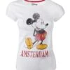 Disney Mickey Mouse White Vintage Look Amsterdam Women's T-Shirts -Just Geek Shop 00059852 ts605330mck