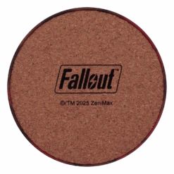 Fallout Set Of Four Metal Drinks Coasters 25 Fallout Set Of Four Metal Drinks Coasters -Just Geek Shop B FLT96 Back Trans