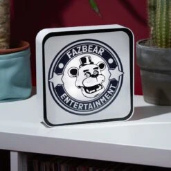 Five Nights At Freddy's: Fazbear Acrylic Desk Lamp / Wall Light -Just Geek Shop Fazbear FNAF AcrylicLamp PL 4