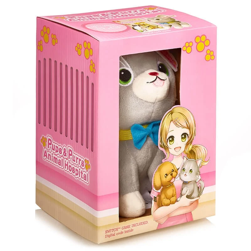 Pups & Purrs Animal Hospital Game + Cat Plushie 1 Pups & Purrs Animal Hospital Game + Cat Plushie