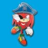 Sonic The Hedgehog Knuckles Sega Pin Badge -Just Geek Shop Sega Pin knuckles front