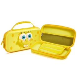 Spongebob Face Nintendo Switch Case By Numskull - Squishable, Protective, And Compact -Just Geek Shop SpongeBobSquarePants 3DSwitchCase WB 3 ezgif.com resize
