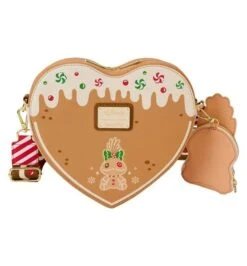 Loungefly Disney Lilo And Stitch Angel And Stitch Gingerbread Heart Crossbody Bag -Just Geek Shop TS Loungefly Disney Lilo And Stitch Angel And Stitch Gingerbread Heart Crossbody Bag 64 99 BK 617 662