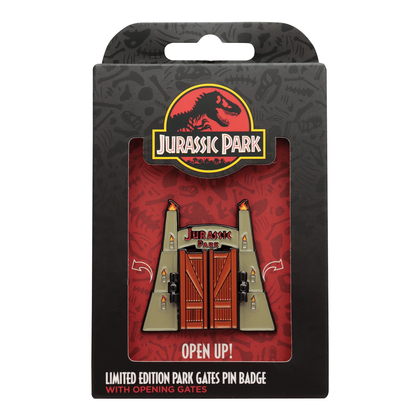 Jurassic World Jurassic Park Gates Hinged Pin Badge 3 Jurassic World Jurassic Park Gates Hinged Pin Badge - Image 3