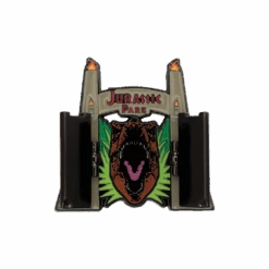 Jurassic World Jurassic Park Gates Hinged Pin Badge
