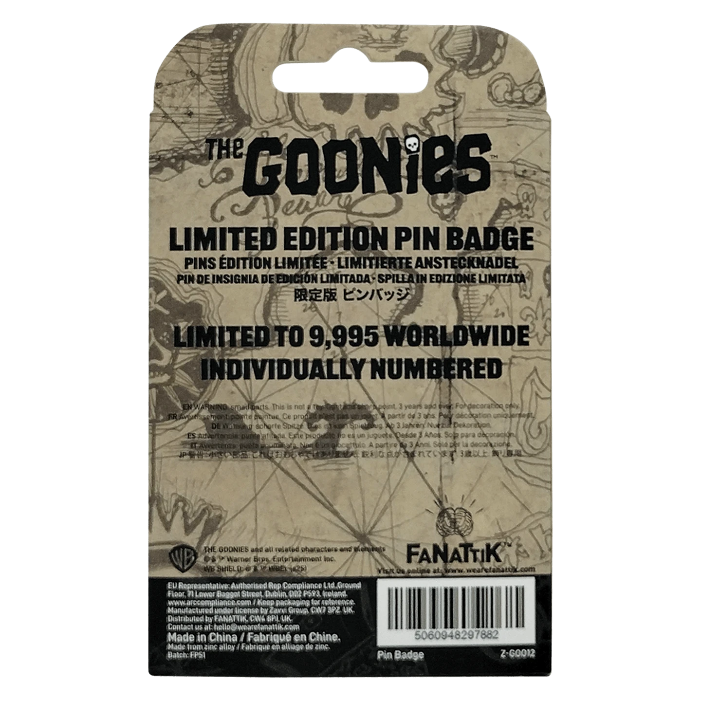 The Goonies 40th Anniversary Never Say Die Pin Badge 3 The Goonies 40th Anniversary Never Say Die Pin Badge - Image 3