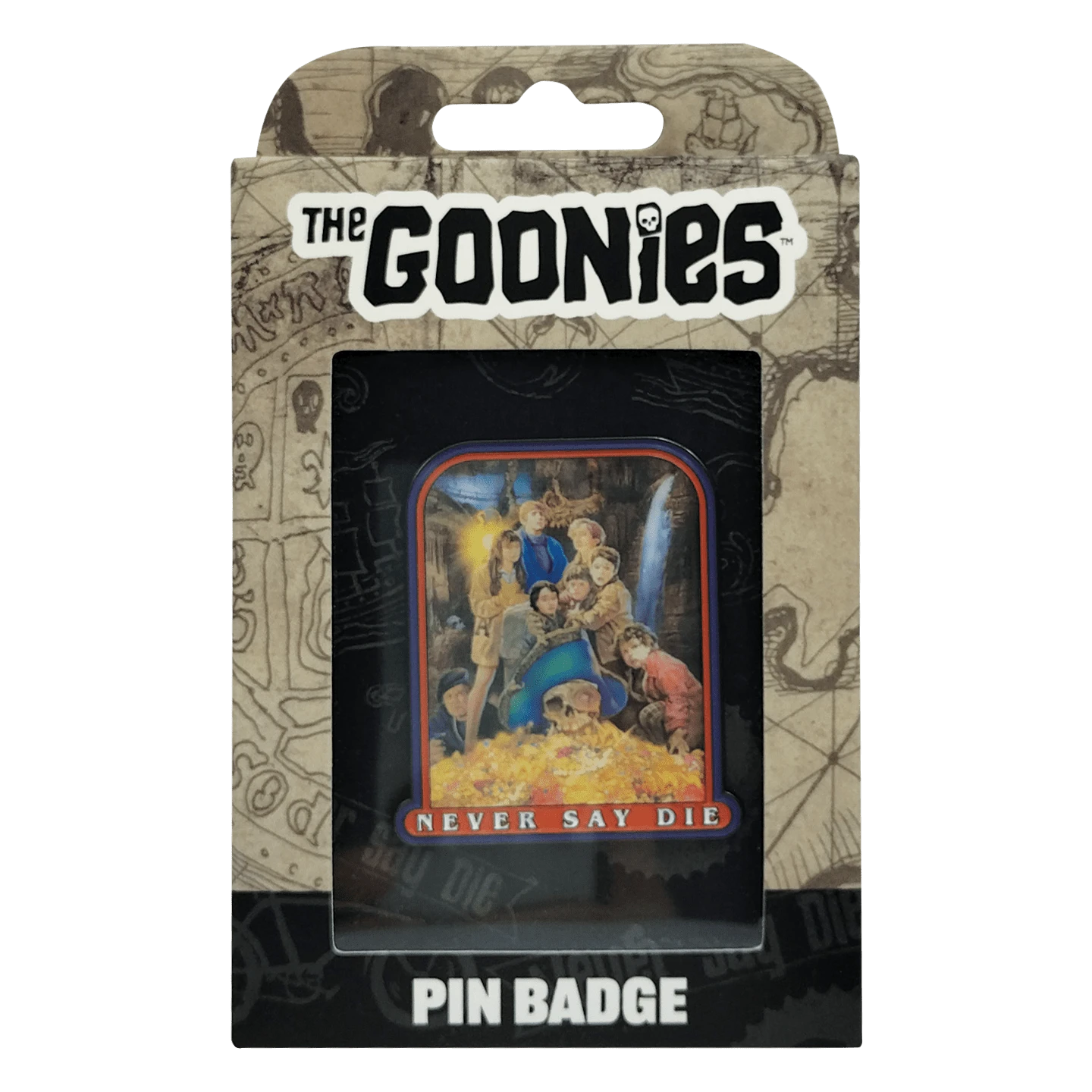 The Goonies 40th Anniversary Never Say Die Pin Badge 2 The Goonies 40th Anniversary Never Say Die Pin Badge - Image 2