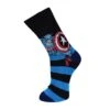 Marvel Captain America Black/Blue Socks (UK 6-8 EU 39-42) -Just Geek Shop captain america socks