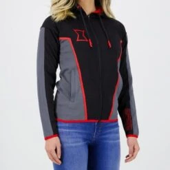Marvel Black Widow Technical Women's Hoodies -Just Geek Shop dif mar bw th3