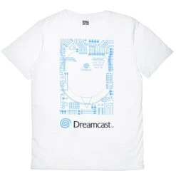 Dreamcast White T-Shirts (Unisex) -Just Geek Shop dreamcast t shirt sega 3 v3