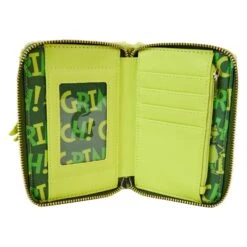 Loungefly Dr Seuss Plush Grinch Glow Cosplay Zip Around Wallet -Just Geek Shop loungefly x dr seuss plush grinch glow cosplay zip around wallet 188691