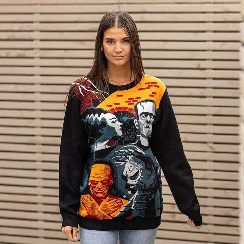 Monsters Group Christmas Jumper / Ugly Sweater 2 Monsters Group Christmas Jumper / Ugly Sweater - Image 2