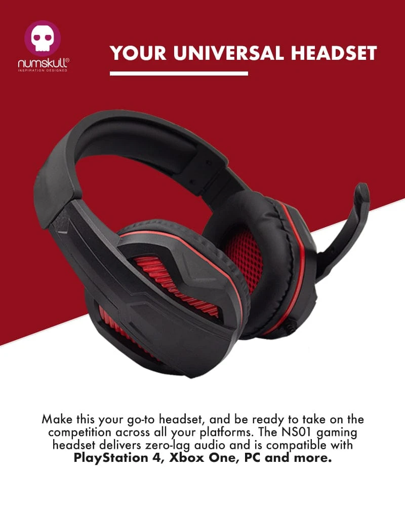 Numskull Multi-Format Gaming Headset For PS4/Xbox One/Nintendo Switch/PC/Mac/Xbox 360 2 Numskull Multi-Format Gaming Headset For PS4/Xbox One/Nintendo Switch/PC/Mac/Xbox 360 - Image 2