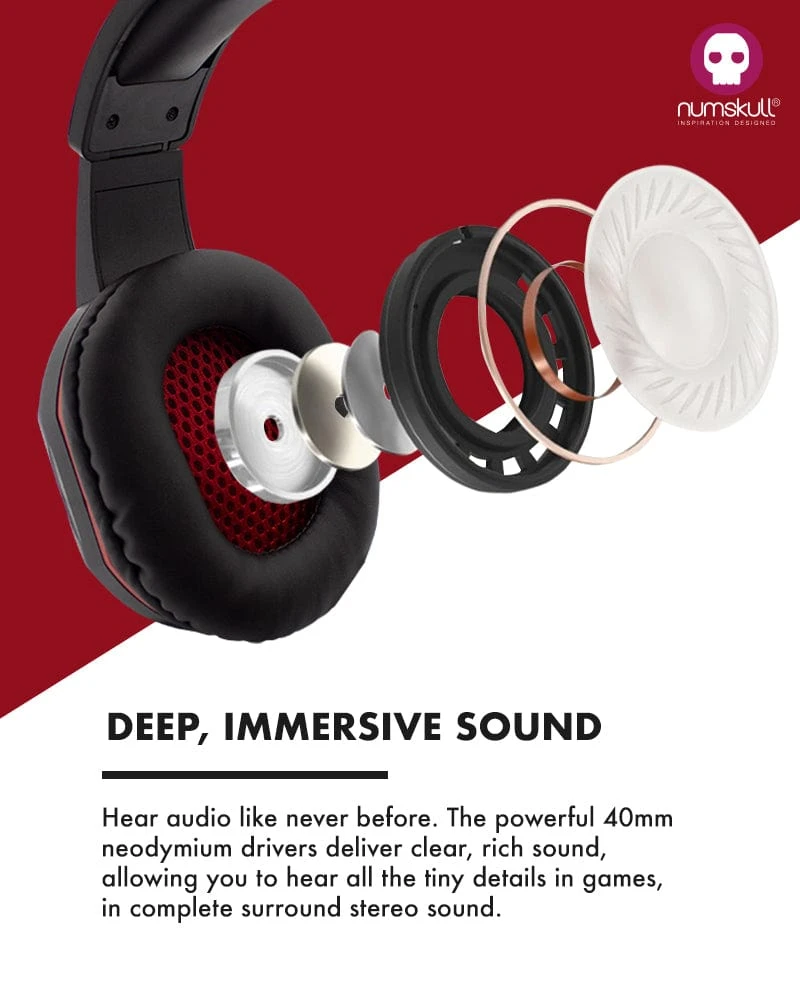 Numskull Multi-Format Gaming Headset For PS4/Xbox One/Nintendo Switch/PC/Mac/Xbox 360 4 Numskull Multi-Format Gaming Headset For PS4/Xbox One/Nintendo Switch/PC/Mac/Xbox 360 - Image 4
