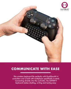 Numskull PlayStation 4 PS4 Bluetooth Wireless Mini Keyboard / Chatpad 6 Numskull PlayStation 4 PS4 Bluetooth Wireless Mini Keyboard / Chatpad -Just Geek Shop ns 20ps4 20keypad 20artwork 202
