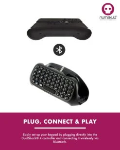 Numskull PlayStation 4 PS4 Bluetooth Wireless Mini Keyboard / Chatpad 7 Numskull PlayStation 4 PS4 Bluetooth Wireless Mini Keyboard / Chatpad -Just Geek Shop ns 20ps4 20keypad 20artwork 203