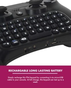 Numskull PlayStation 4 PS4 Bluetooth Wireless Mini Keyboard / Chatpad 8 Numskull PlayStation 4 PS4 Bluetooth Wireless Mini Keyboard / Chatpad -Just Geek Shop ns 20ps4 20keypad 20artwork 204