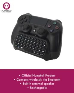 Numskull PlayStation 4 PS4 Bluetooth Wireless Mini Keyboard / Chatpad 9 Numskull PlayStation 4 PS4 Bluetooth Wireless Mini Keyboard / Chatpad -Just Geek Shop ns 20ps4 20keypad 20artwork 205