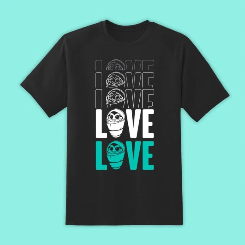 Destiny Fallen Baby ‘Love’ Black T-Shirt 1 Destiny Fallen Baby ‘Love’ Black T-Shirt