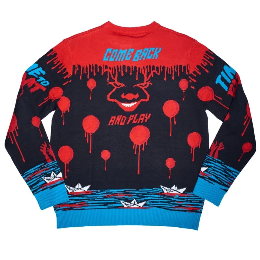 IT Pennywise Christmas Jumper / Ugly Sweater 2 IT Pennywise Christmas Jumper / Ugly Sweater - Image 2