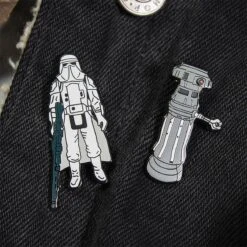 Pin Kings Star Wars Enamel Pin Badge Set 1.12 – FX-7 And Imperial Stormtrooper (Hoth Battle Gear) -Just Geek Shop sw kenner pin kings 1.12 5