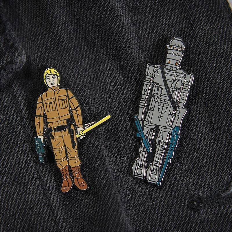 Pin Kings Star Wars Enamel Pin Badge Set 1.14 – IG-88 And Luke Skywalker (Bespin Fatigues) 5 Pin Kings Star Wars Enamel Pin Badge Set 1.14 – IG-88 And Luke Skywalker (Bespin Fatigues) - Image 5