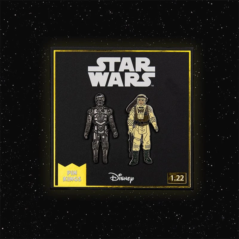 Pin Kings Star Wars Enamel Pin Badge Set 1.22 – C-3PO And Luke Skywalker (Hoth Battle Gear) 1 Pin Kings Star Wars Enamel Pin Badge Set 1.22 – C-3PO And Luke Skywalker (Hoth Battle Gear)