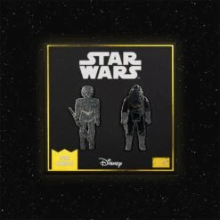 Pin Kings Star Wars Enamel Pin Badge Set 1.25 – 4-LOM And Imperial Tie Fighter Pilot