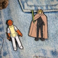 Pin Kings Star Wars Enamel Pin Badge Set 1.26 – Admiral Ackbar And Luke Skywalker (Jedi Knight Outfit) 10 Pin Kings Star Wars Enamel Pin Badge Set 1.26 – Admiral Ackbar And Luke Skywalker (Jedi Knight Outfit) -Just Geek Shop sw kenner pin kings 1.26 5