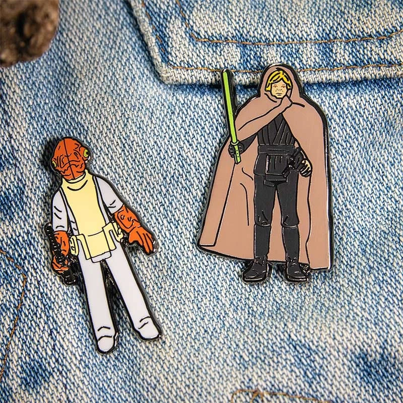 Pin Kings Star Wars Enamel Pin Badge Set 1.26 – Admiral Ackbar And Luke Skywalker (Jedi Knight Outfit) 5 Pin Kings Star Wars Enamel Pin Badge Set 1.26 – Admiral Ackbar And Luke Skywalker (Jedi Knight Outfit) - Image 5