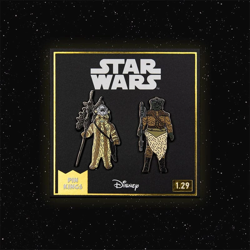 Pin Kings Star Wars Enamel Pin Badge Set 1.29 – Logray (Ewok Medicine Man) And Klaatu 1 Pin Kings Star Wars Enamel Pin Badge Set 1.29 – Logray (Ewok Medicine Man) And Klaatu