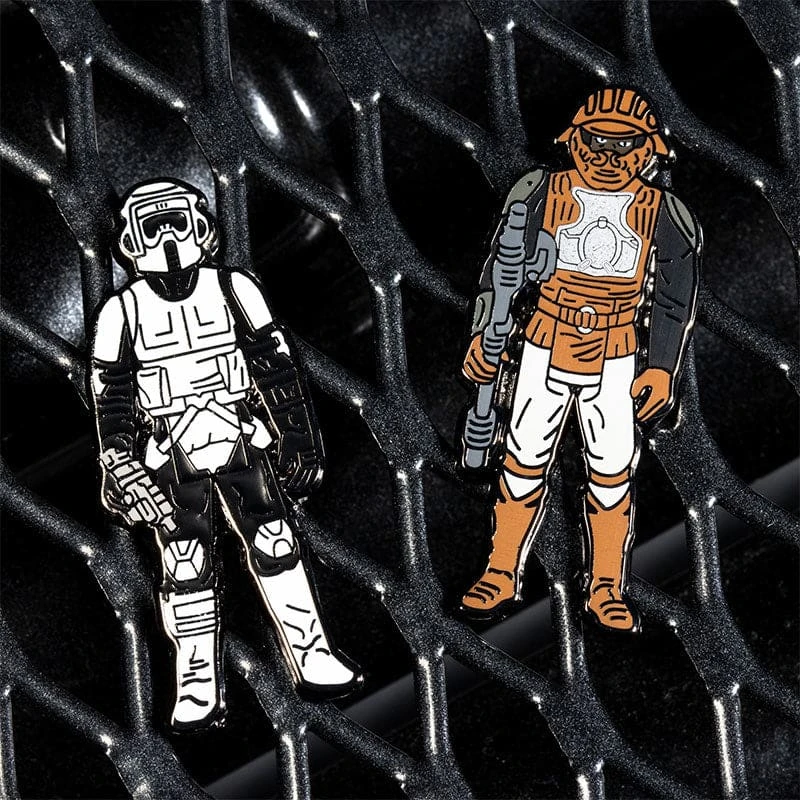 Pin Kings Star Wars Enamel Pin Badge Set 1.33 – Biker Scout And Lando Calrissian (Skiff Guard Disguise) 2 Pin Kings Star Wars Enamel Pin Badge Set 1.33 – Biker Scout And Lando Calrissian (Skiff Guard Disguise) - Image 2