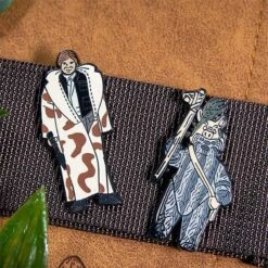 Pin Kings Star Wars Enamel Pin Badge Set 1.38 – Han Solo (in Trench Coat) And Teebo -Just Geek Shop sw kenner pin kings 1.38 5