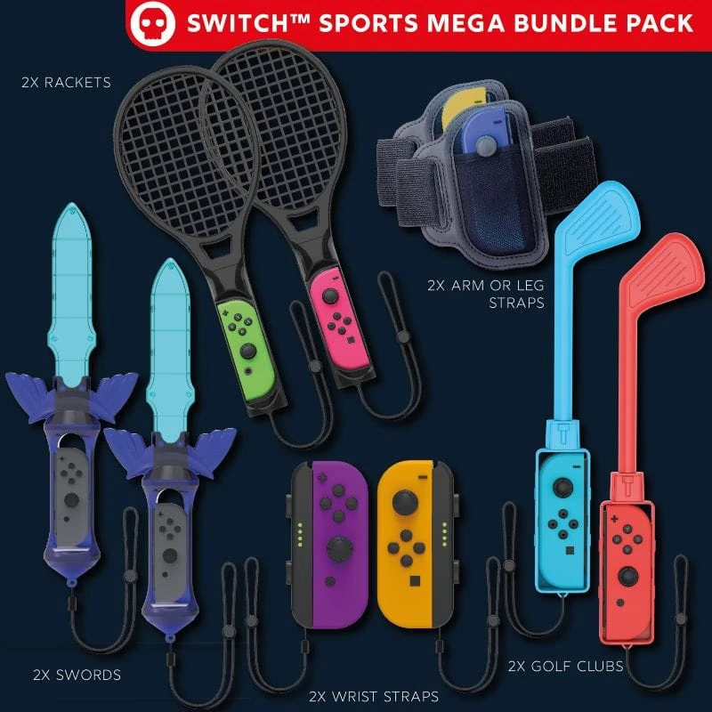 Numskull Nintendo Switch Sports Accessories Mega Bundle Pack 2 Numskull Nintendo Switch Sports Accessories Mega Bundle Pack - Image 2