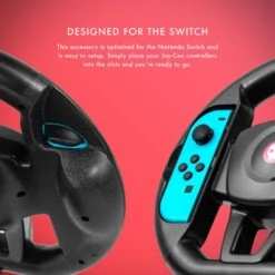 Numskull Nintendo Switch Joy Con Steering Wheel Table Attachment -Just Geek Shop switch wheel artwork 3 6345c83b 8c40 4817 933b b62b94294146