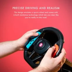 Numskull Nintendo Switch Joy Con Steering Wheel Table Attachment -Just Geek Shop switch wheel artwork 5