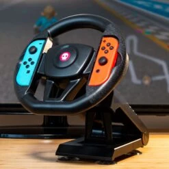 Numskull Nintendo Switch Joy Con Steering Wheel Table Attachment -Just Geek Shop switch wheel lifestyle 4 mario kart