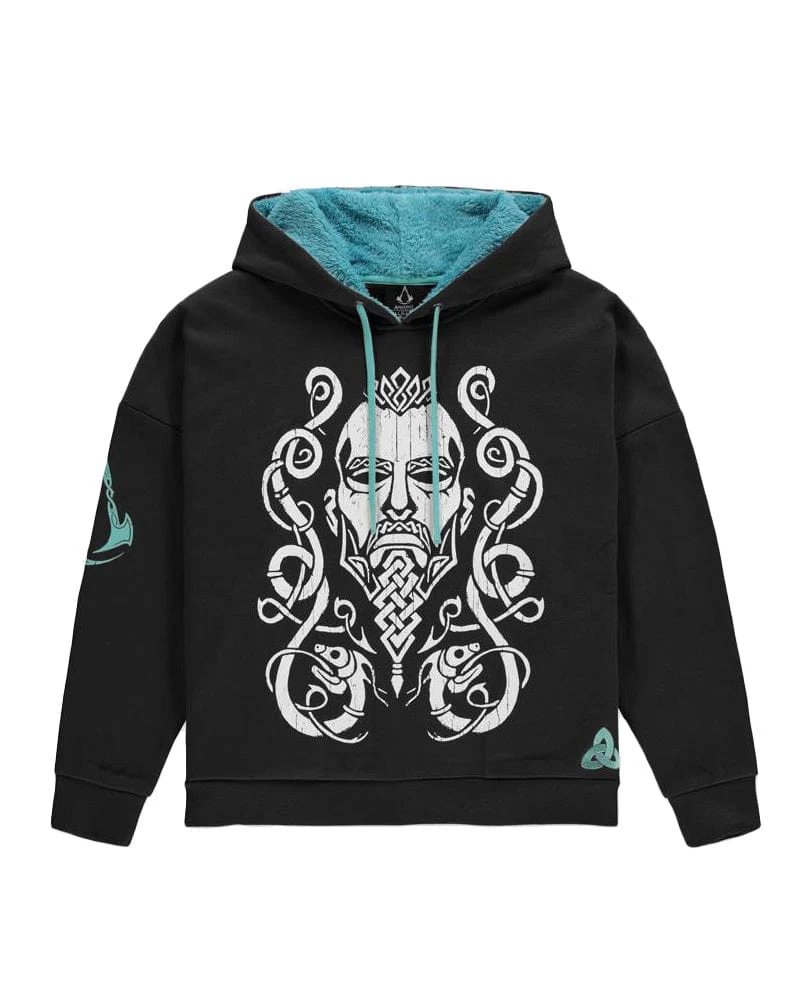 Just Geek Shop -Just Geek Shop ac valhalla teddy hood womens hoodie gs 01